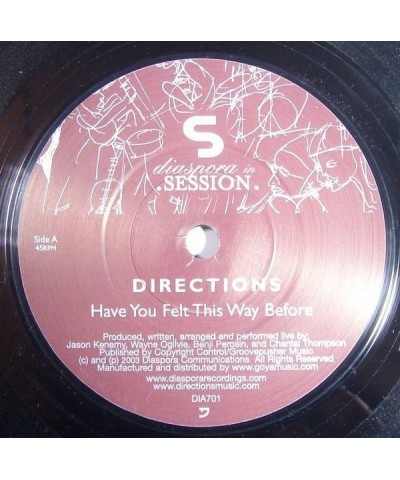 Directions HAVE YOU FELT THIS WAY BEFORE Vinyl Record - UK Release $8.60 Vinyl