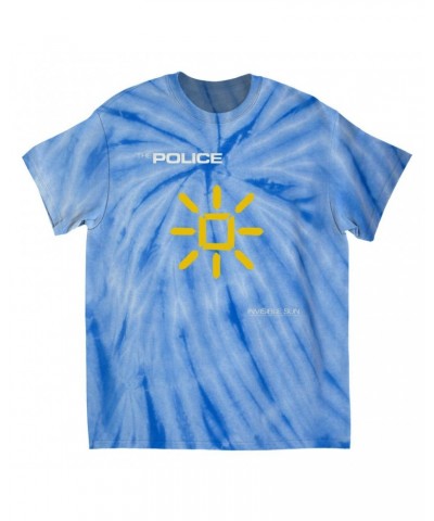 The Police T-Shirt | Invisible Sun Album Cover Tie Dye Shirt $11.59 Shirts