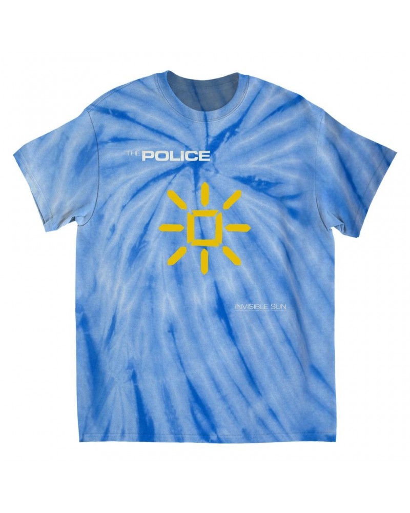 The Police T-Shirt | Invisible Sun Album Cover Tie Dye Shirt $11.59 Shirts