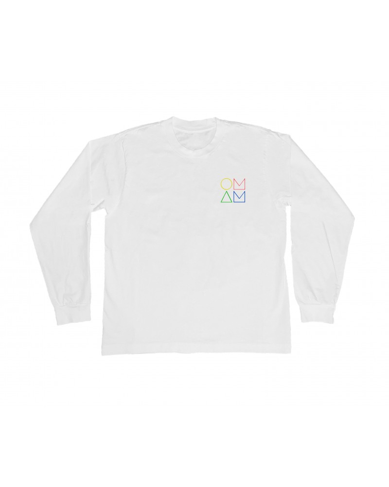 Of Monsters and Men Rainbow Logo White Long Sleeve Tee $18.00 Shirts