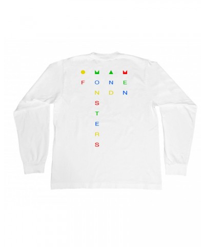 Of Monsters and Men Rainbow Logo White Long Sleeve Tee $18.00 Shirts