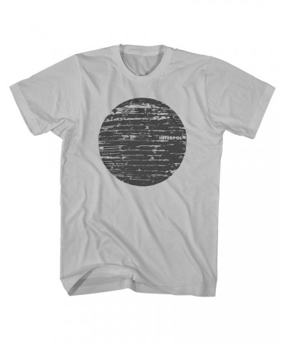 Interpol T-Shirt | Wood Texture Logo Shirt $10.90 Shirts