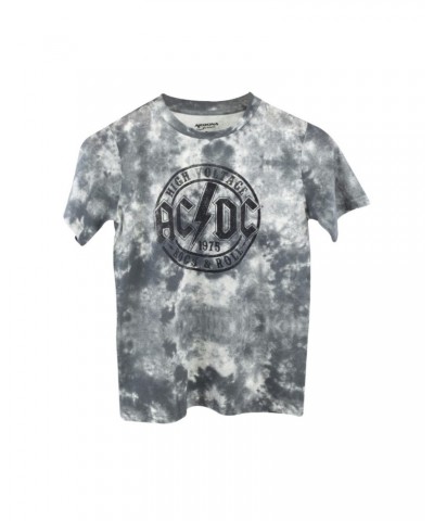 AC/DC Grey Tie Dye High Voltage 1975 Circle Logo T-Shirt $7.82 Shirts