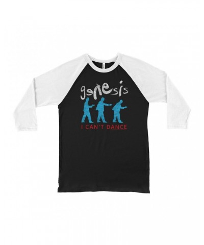 Genesis 3/4 Sleeve Baseball Tee | I Can't Dance Logo Distressed Shirt $10.18 Shirts