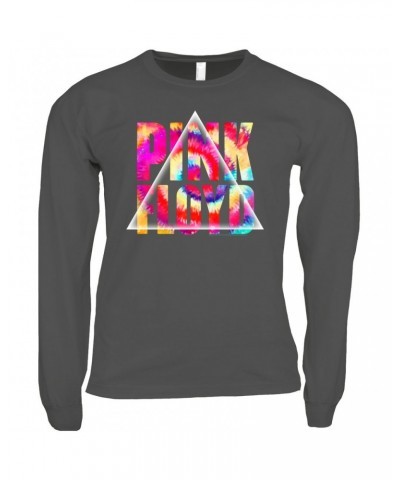 Pink Floyd Long Sleeve Shirt | Tie Dye Prism Logo Shirt $14.98 Shirts