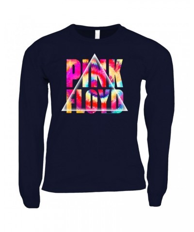 Pink Floyd Long Sleeve Shirt | Tie Dye Prism Logo Shirt $14.98 Shirts