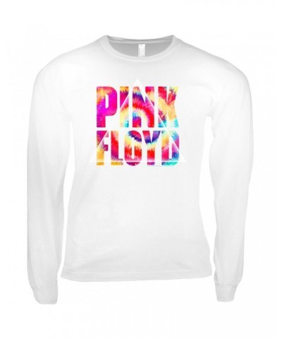 Pink Floyd Long Sleeve Shirt | Tie Dye Prism Logo Shirt $14.98 Shirts