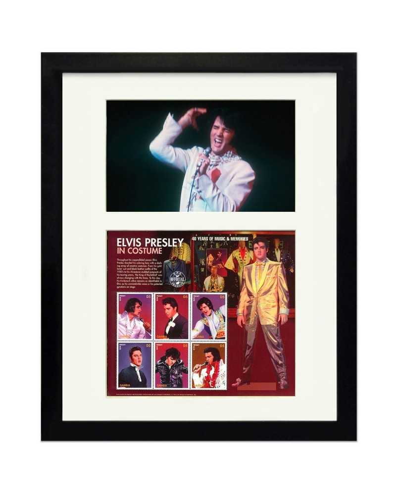 Elvis Presley In Costume Framed Collectible Stamps $19.50 Accessories