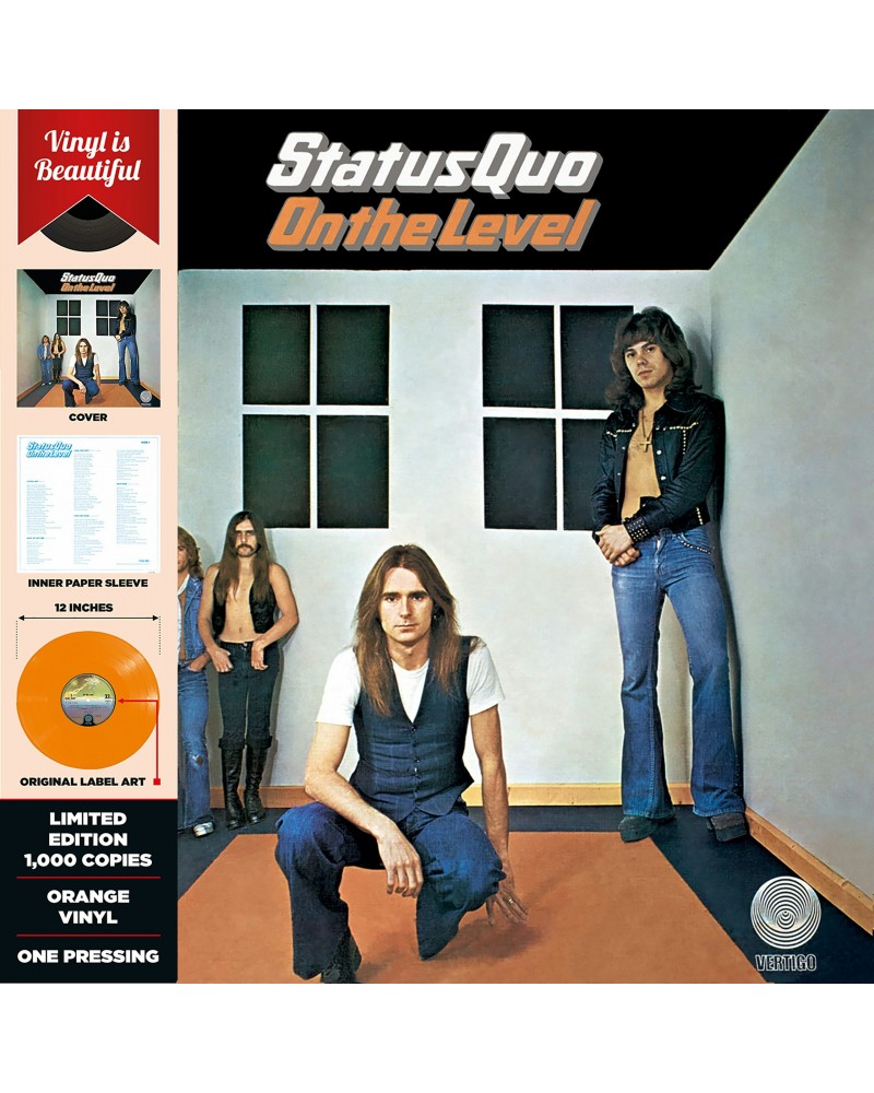 Status Quo On The Level Vinyl Record $7.35 Vinyl