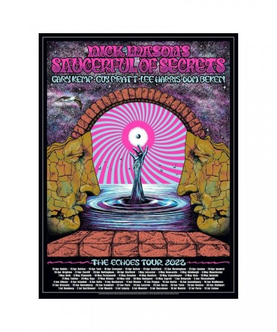 Nick Mason's Saucerful of Secrets Echoes Tour 2022 Poster $11.90 Decor