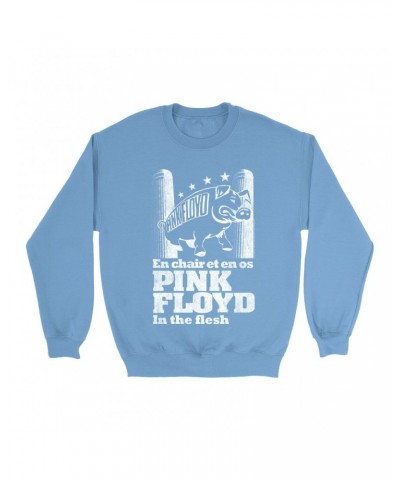 Pink Floyd Bright Colored Sweatshirt | In The Flesh Concert en Français Design Sweatshirt $10.83 Sweatshirts