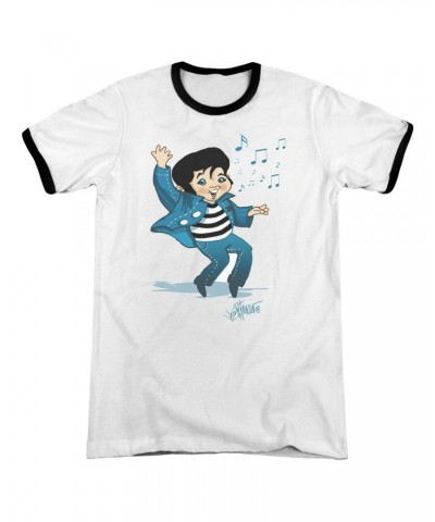 Elvis Presley Shirt | LIL JAILBIRD Premium Ringer Tee $8.36 Shirts