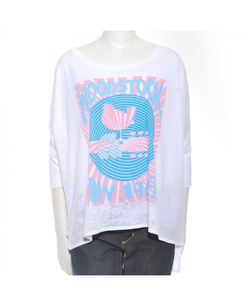 Woodstock Women's NY '69 Rising Sun 3/4 Sleeve T-Shirt $13.46 Shirts