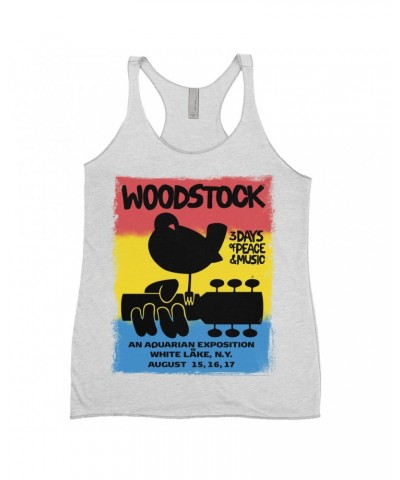 Woodstock Ladies' Tank Top | Colorful Ombre Festival Poster Image Shirt $9.26 Shirts