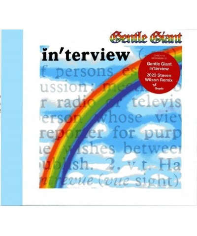 Gentle Giant IN'TERVIEW (2023 STEVEN WILSON REMIX) CD $4.48 CD