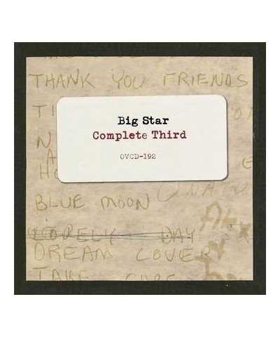 Big Star Complete Third CD $25.75 CD