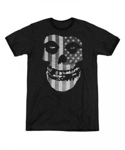 Misfits Shirt | FIEND FLAG Premium Ringer Tee $7.59 Shirts