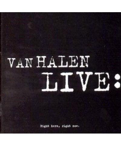 Van Halen 2CD - Live - Right Here Right Now $7.35 CD