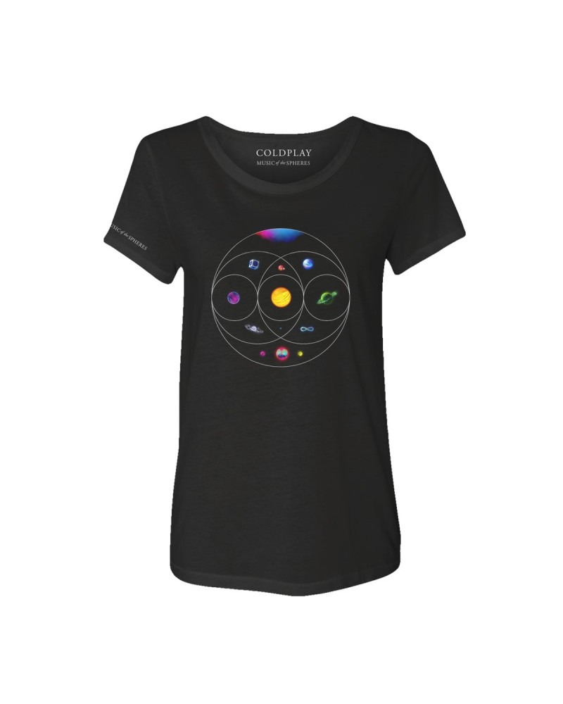 Coldplay MUSIC OF THE SPHERES - WOMEN'S TEE $14.10 Shirts