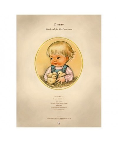 Owen No Good For No One Now Poster (18"x24") $4.08 Decor