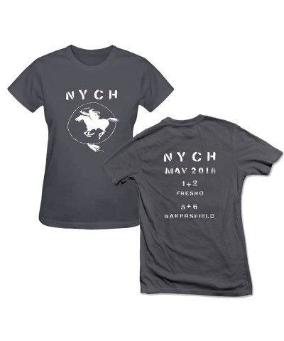 Neil Young NYCH 2018 Tour Big Logo Women’s Grey T-shirt $10.20 Shirts