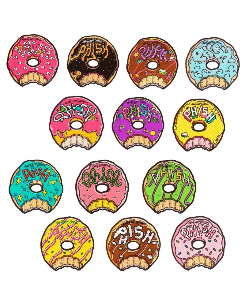 Phish Baker's Dozen Donut Patches $1.52 Accessories