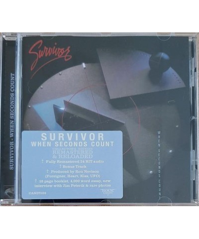 Survivor WHEN SECONDS COUNT CD $7.02 CD