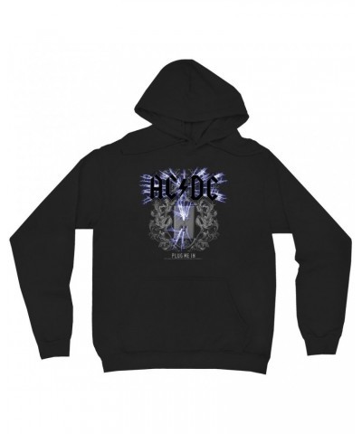 AC/DC Hoodie | Plug Me In Design Hoodie $14.78 Sweatshirts