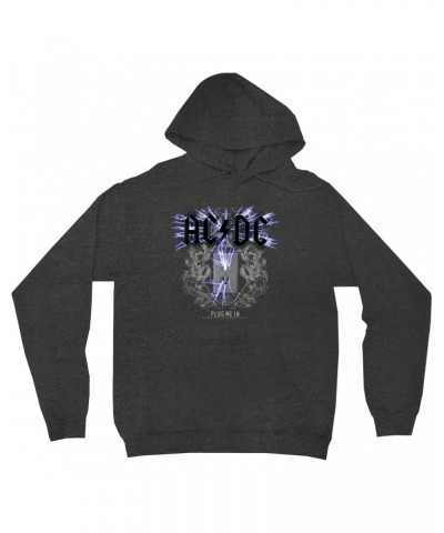 AC/DC Hoodie | Plug Me In Design Hoodie $14.78 Sweatshirts