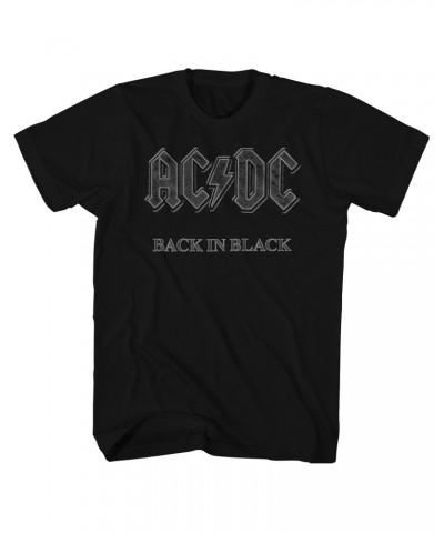 AC/DC T-Shirt | Classic Back In Black T-Shirt $4.13 Shirts