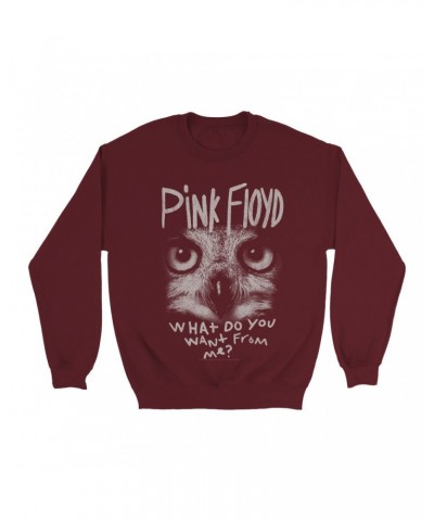 Pink Floyd Sweatshirt | What Do You Want From Me Design Distressed Sweatshirt $11.88 Sweatshirts