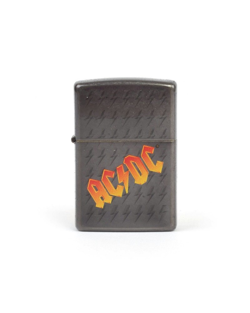 AC/DC Orange Logo/Lightning Bolts Silver Zippo $12.88 Accessories