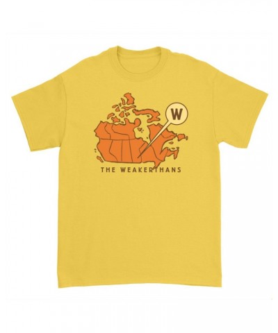 The Weakerthans Canadian Map Tee (Gold) $15.12 Shirts