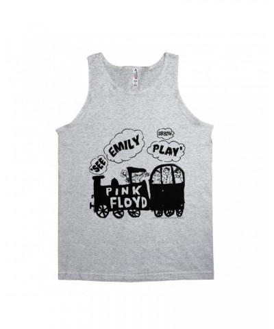 Pink Floyd Unisex Tank Top | See Emily Play Train Sketch Shirt $11.23 Shirts