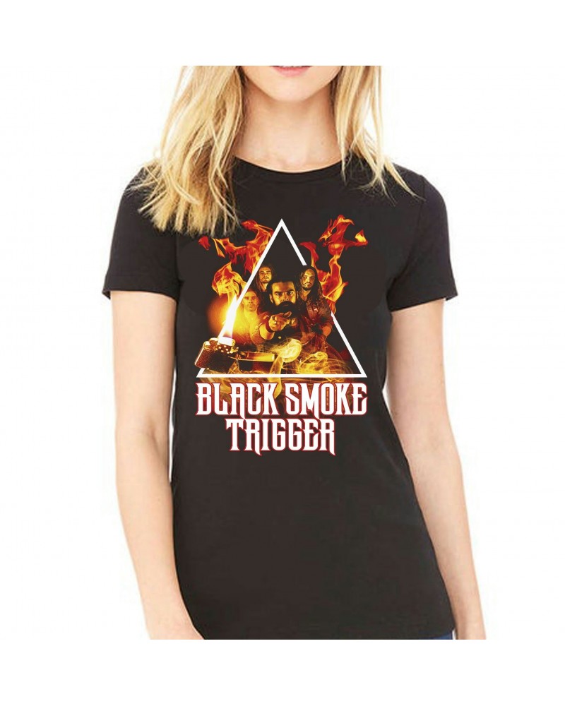 Black Smoke Trigger Womens Black Smoke Trigger Photo Art Shirt $8.00 Shirts