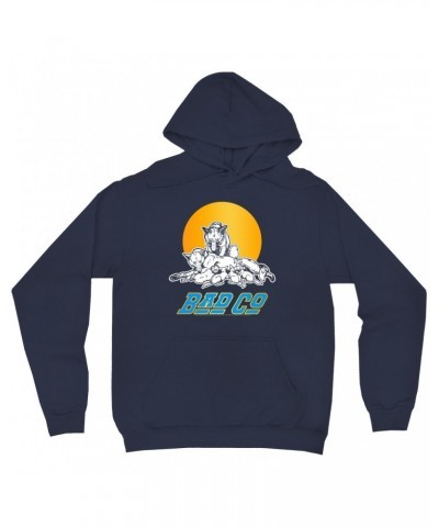 Bad Company Hoodie | Run With The Pack Retro Sun Hoodie $13.98 Sweatshirts