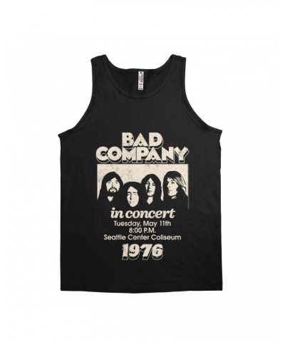 Bad Company Unisex Tank Top | Live In Concert Seattle Center 1976 Shirt $12.23 Shirts