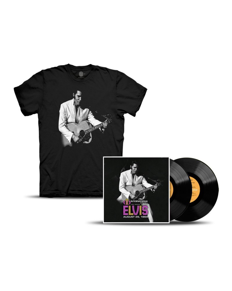 Elvis Presley LIVE 1969 International Hotel T-shirt + LP Bundle $21.46 Vinyl