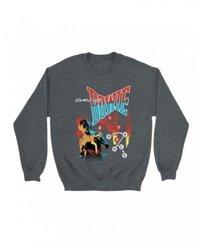 David Bowie Sweatshirt | Let's Dance Tour Image Sweatshirt $11.53 Sweatshirts