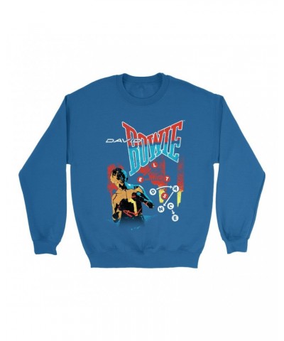 David Bowie Sweatshirt | Let's Dance Tour Image Sweatshirt $11.53 Sweatshirts