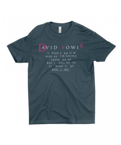 David Bowie T-Shirt | Where I Am Going Quote Shirt $8.23 Shirts