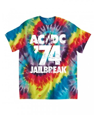 AC/DC T-Shirt | Jailbreak 1974 Tie Dye Shirt $8.09 Shirts